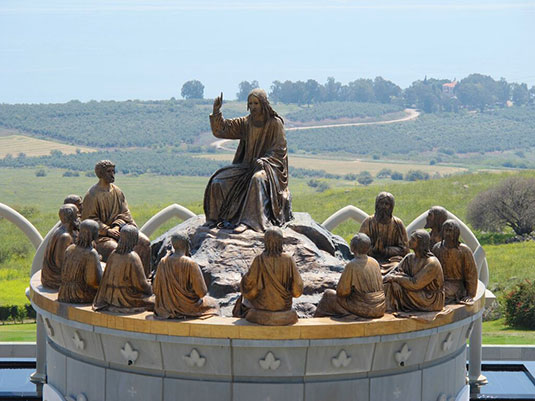 Sculpture of Jesus with Apostles
